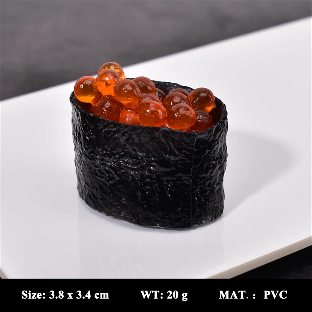 zushi fake food props Kitchen cabinet dining room hall hotel restaurant shop store decoration simulation Artificial sushi