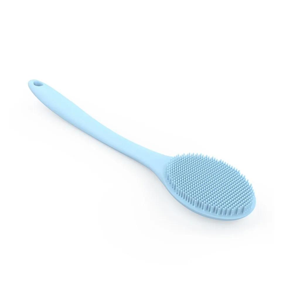 แปรงอาบน้ําด้ามยาว แปรงซิลิโคน Back Ball Brush Soft Back Body Scrubber ขัดผิว นวดอาบน้ํา แปรงล้างร่างกาย