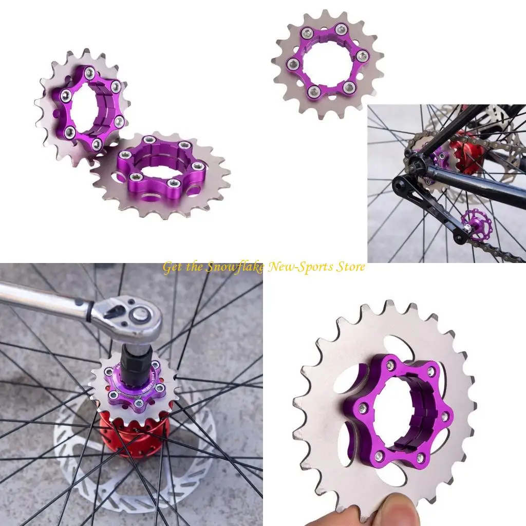 

E56D Одно скорость Cog Высокопрочно стальной свободные велосипеды для велосипедов маховика для легкого велосипеда.