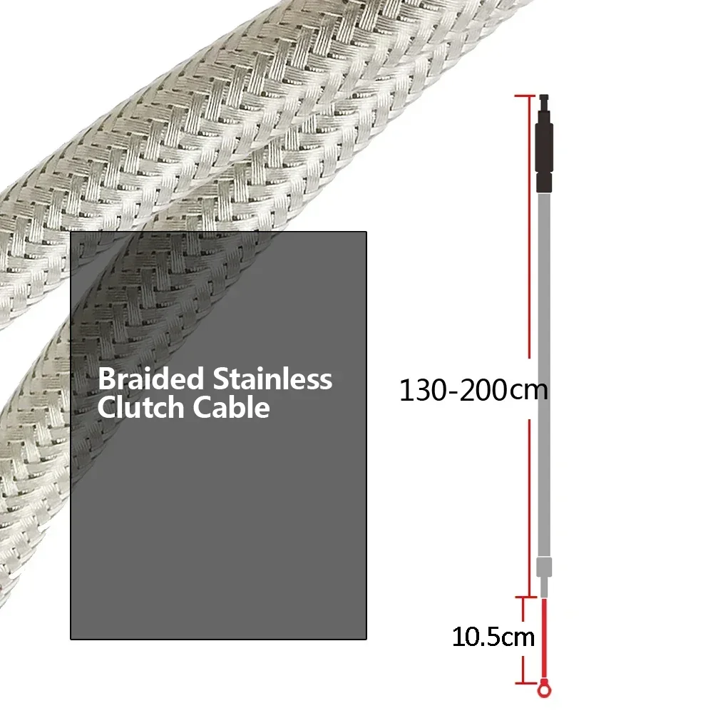 For Harley Sportster / Electra Tour Glide / Road King Motorcycle Braided Stainless Steel Clutch Cable