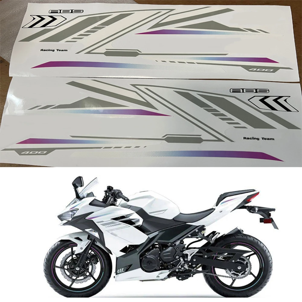 

For KAWASAKI NINJA400 ninja 400 2017-2023 2018 2019 2020 2023 Ninja Motorcycle Accessories Fairing Sticker Whole Car Sticker Kit