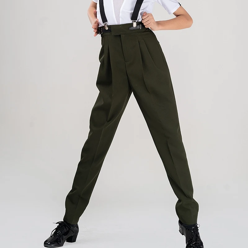 

Boys Latin Dance Pants High Waist Ballroom Dance Performance Pants Kids Salsa Tango Waltz Dance Clothes Practice Wear VDB8220