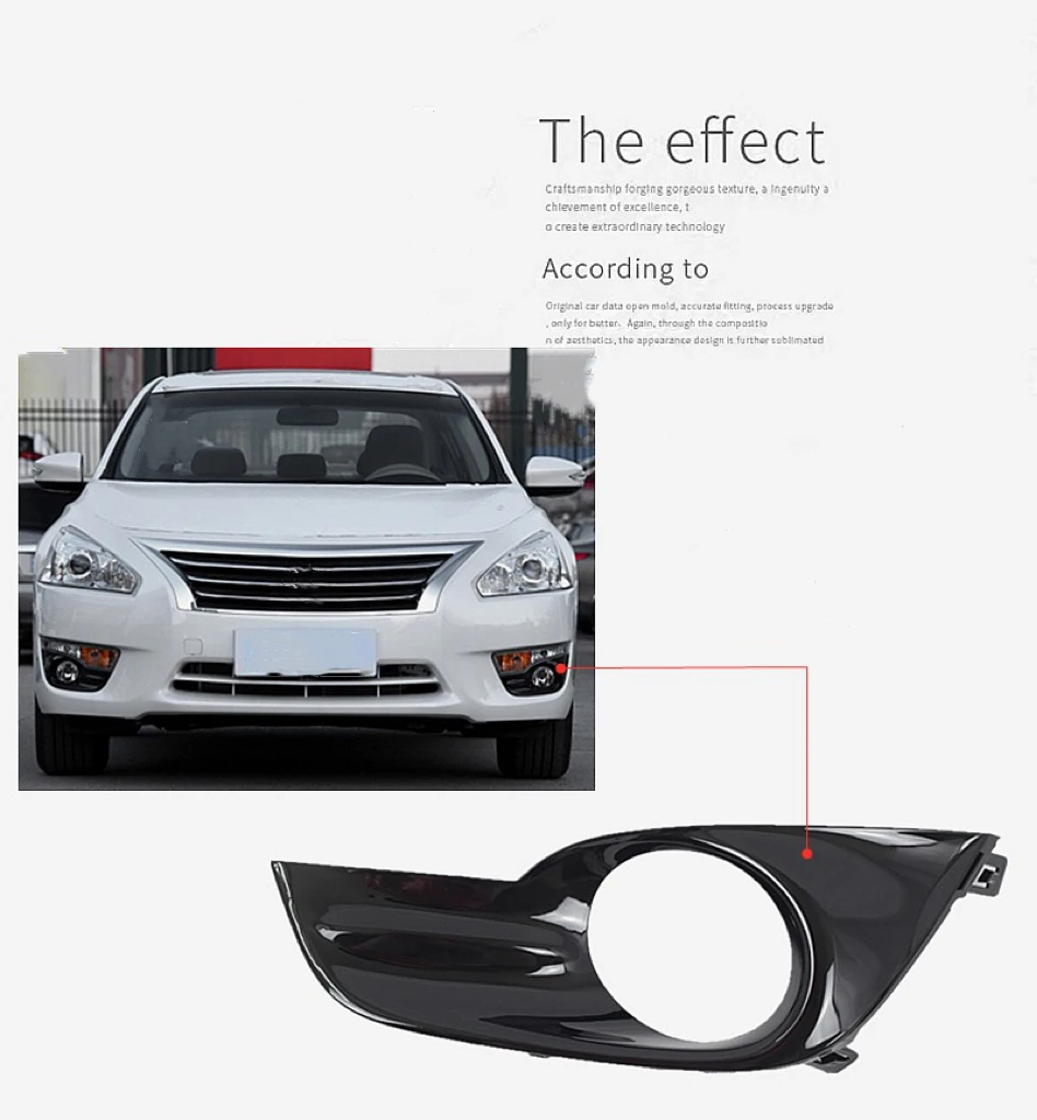 Car Grille Fog Light Grills Cover for Nissan Altima Teana L33 Pre-facelift 2012 2013 2014 2015 Styling Exterior Parts