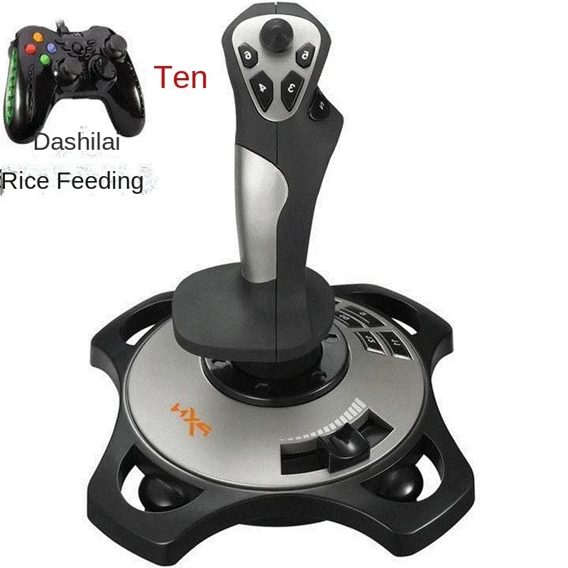 Hot selling durableComputer Air Combat Airplane Game Digging Fighter World War Thunder Simulation Flight Joystick Controller