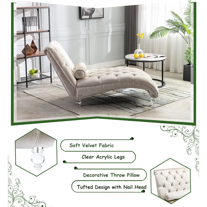 home.Sedia lounge in velluto con cuscino in lancio, poltrona lounge moderna con bottoni capitonnè e gambe in acrilico, interni imbottiti