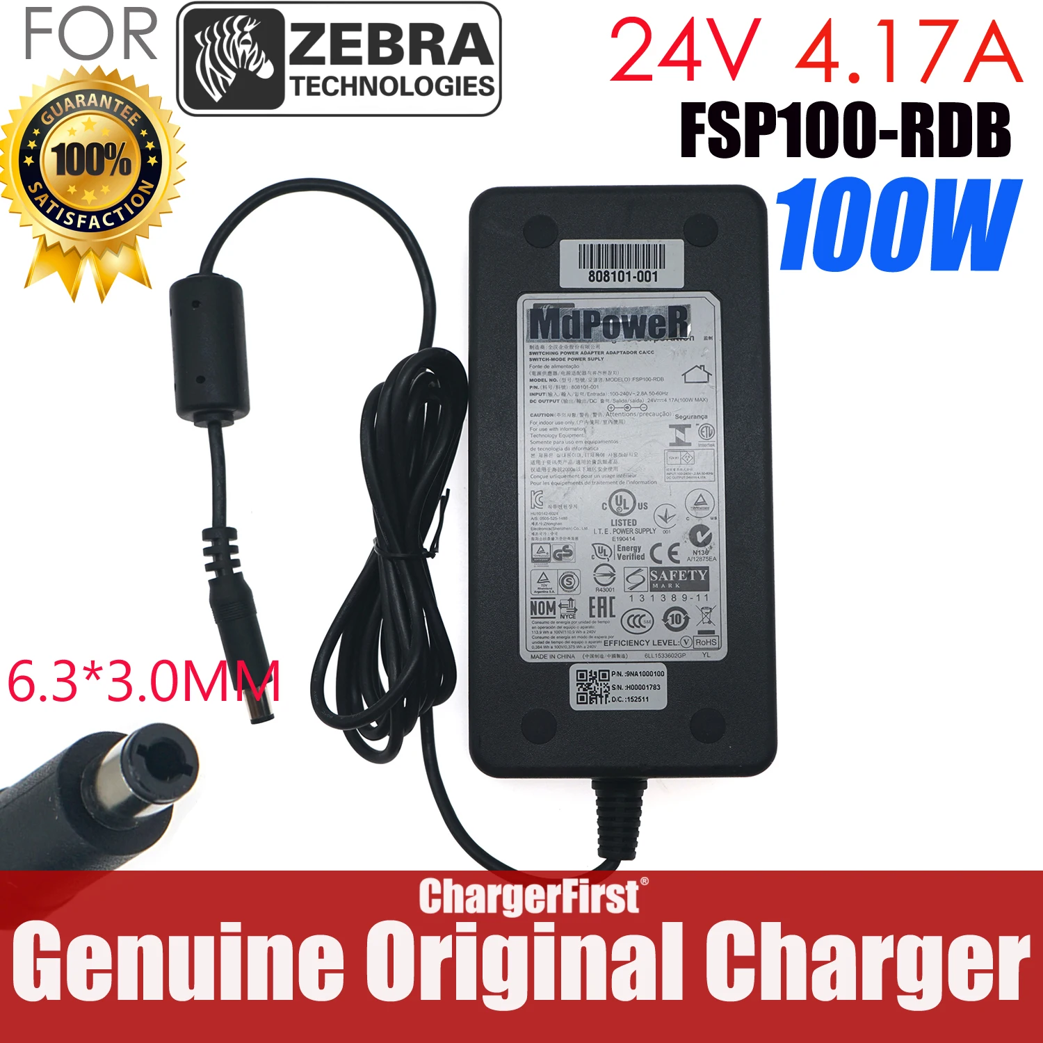 genuine-fsp100-rdb-24v-417a-100w-63x30mm-808101-001-ac-adapter-for-zebra-zxp3-gx420d-gx420t-gx430t-gx43-power-supply-charger