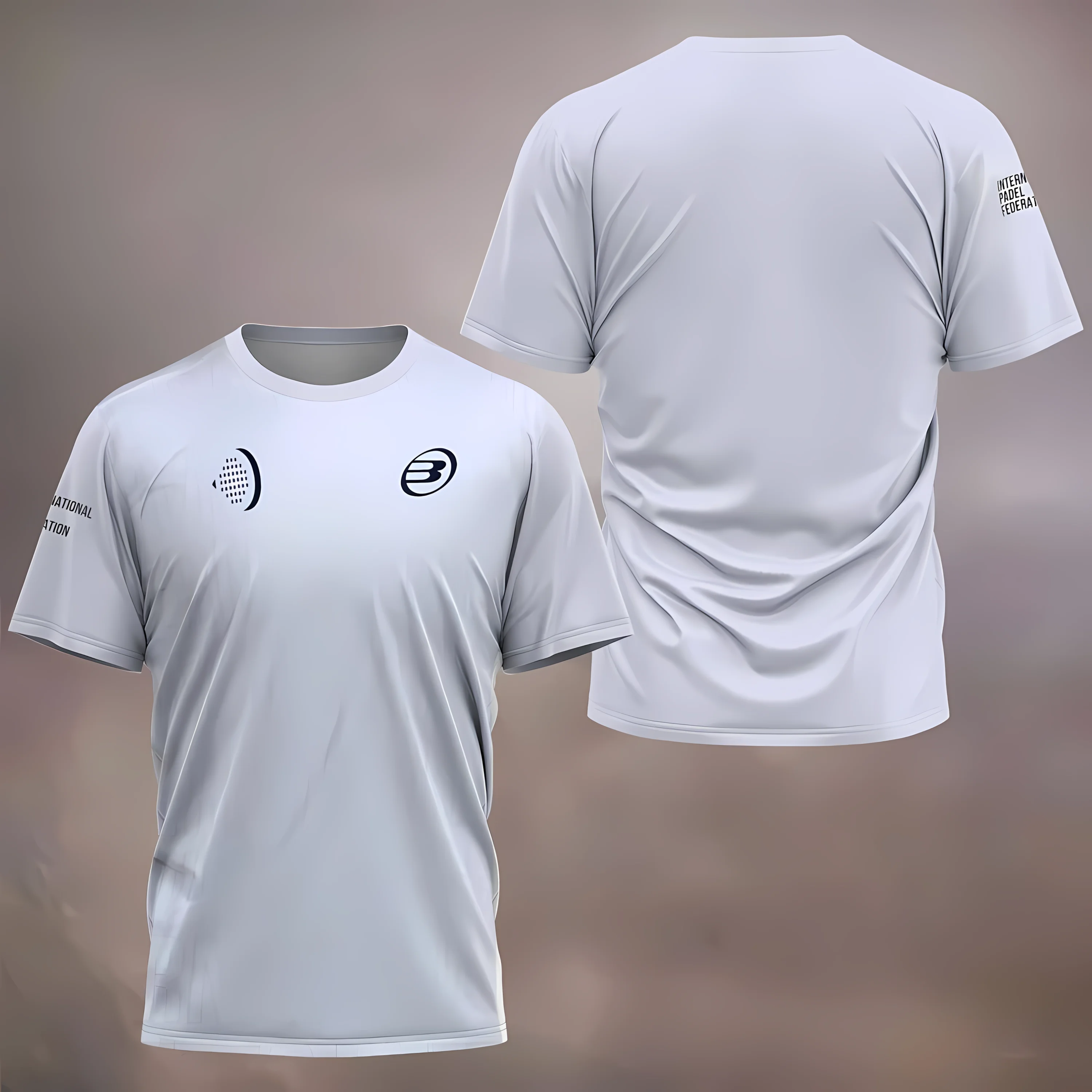 

A must-have 3D letter-printed men's T-shirt for summer 2025 featuring breathable sports fitness casual and fashionable designs