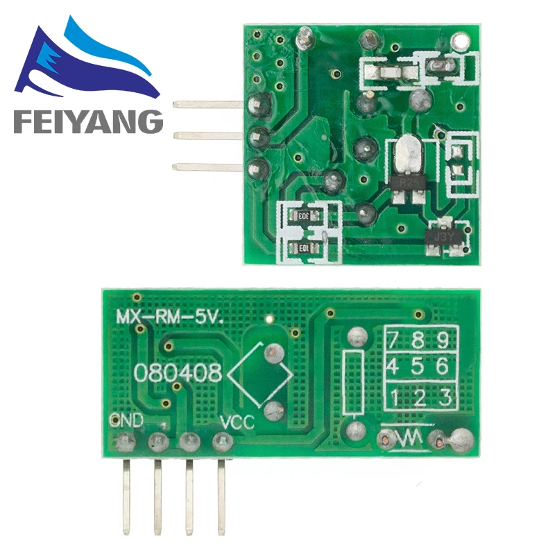 Zestaw łączników nadajnika i odbiornika RF 433 Mhz dla ARM/MCU WL DIY 315 MHZ/433 MHZ Bezprzewodowy pilot zdalnego sterowania dla arduino Diy Kit