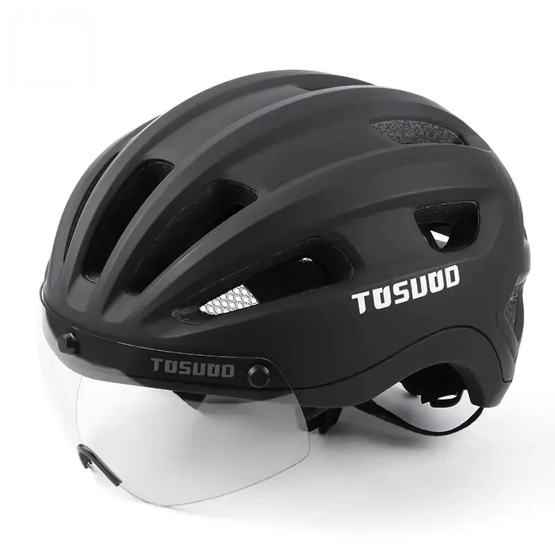 

Outdoor Bicycle Helmet for Women, Color-changing Goggles, Integrated Breathable Mountain Road Bicycle Helmet, Men's Equipment