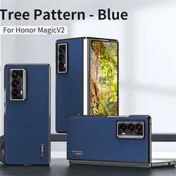 Case For Honor Magic V2  PU Leather Shockproof  Front Back  Cover for Magic V2 Bumper Protective Shell