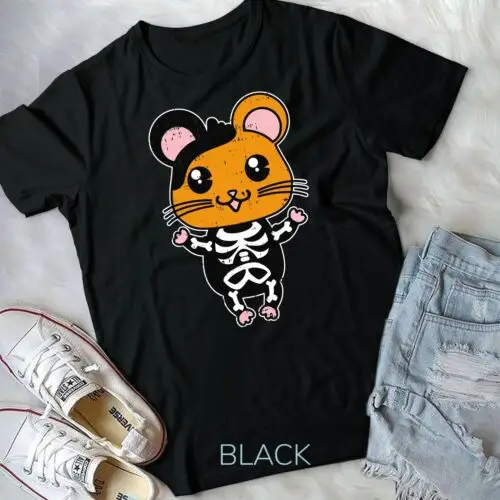 

Hamster Skeleton Costume Cute Easy Animal Halloween Gift Unisex T-shirt