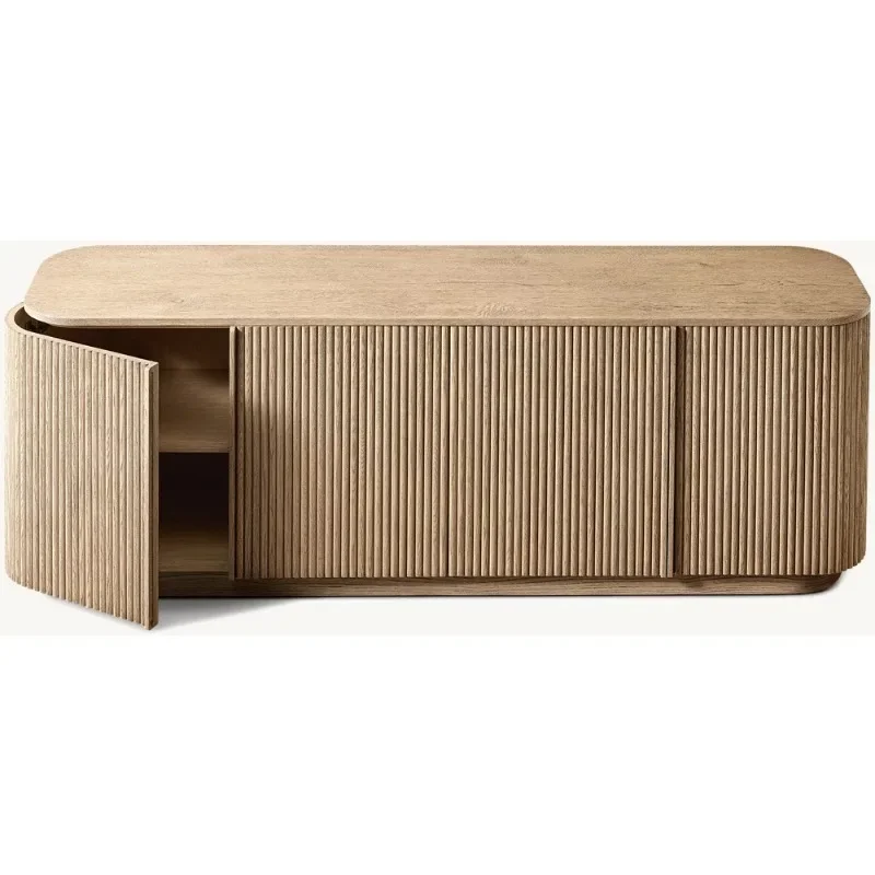 

American solid wood storage TV cabinet storage locker integrated furniture B & B living room side cabinet