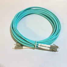 Wholesale 10PCS/lot OM3 LC UPC-LC UPC Multimode Duplex 3.0mm Fiber Optic Cord Optical Patch Cable 1/2/3/5m