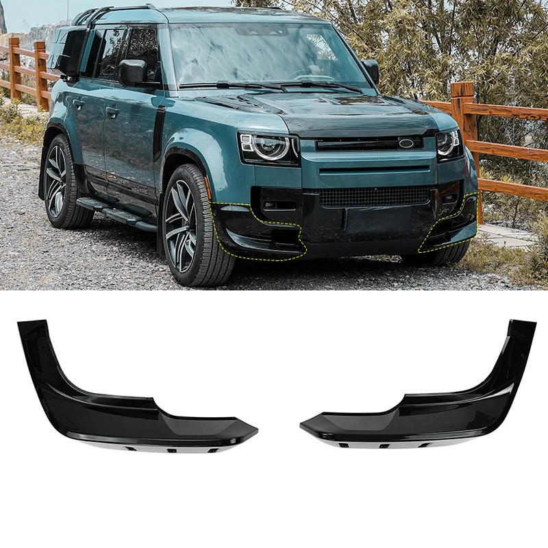 For Land Rover New Defender Front Lip Kit Corner Pack Front Bumper Pneumatic Blade Exterior Modification Accessories Front Bar