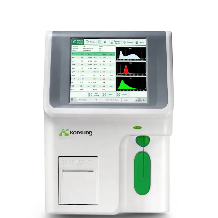 HA3 Open Reagent System Blood Analyzer automatic 3 diff hematology analyzer for hospital