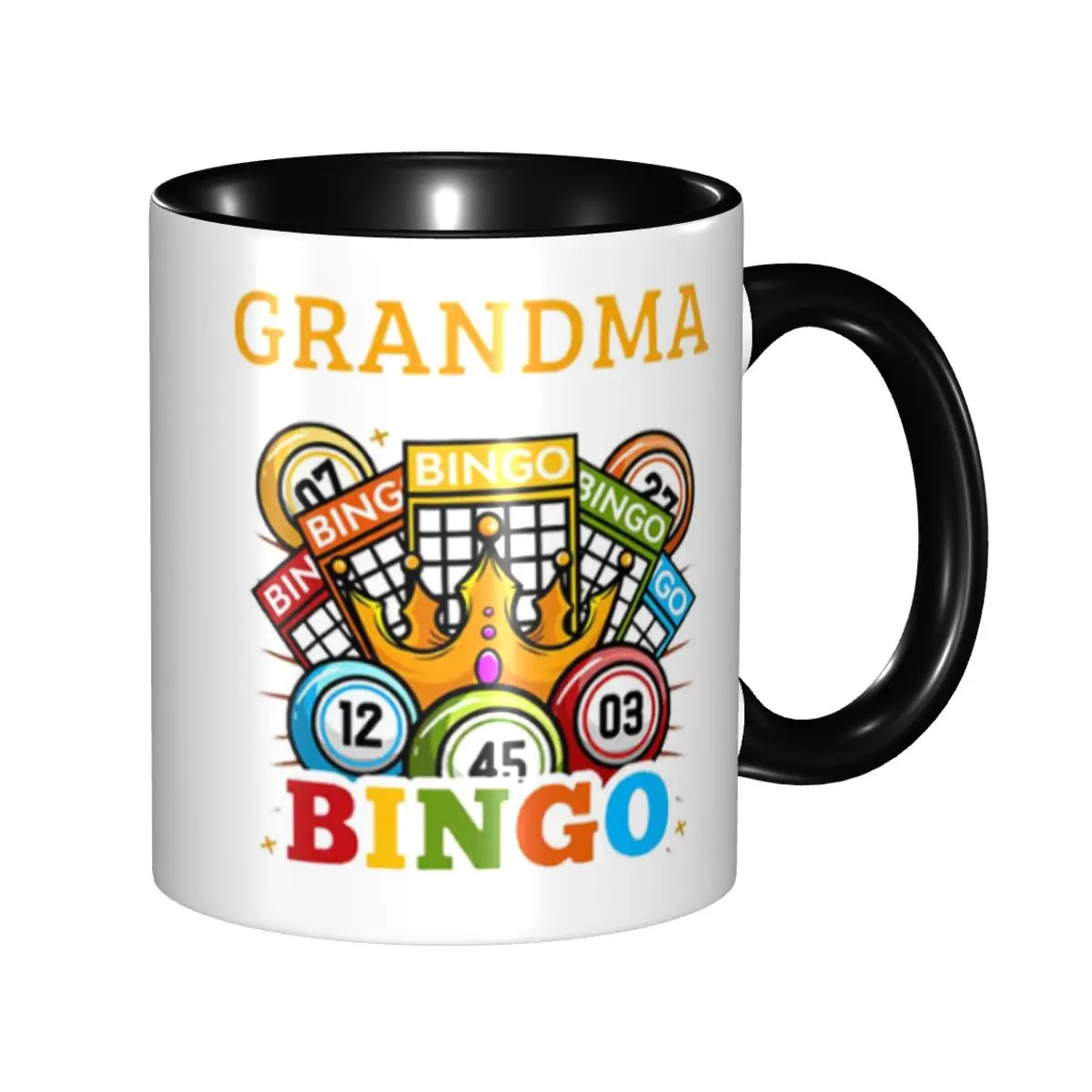 DIY Bingo Paper Game Ceramic Mug Customized Coffee Cups Creative Present