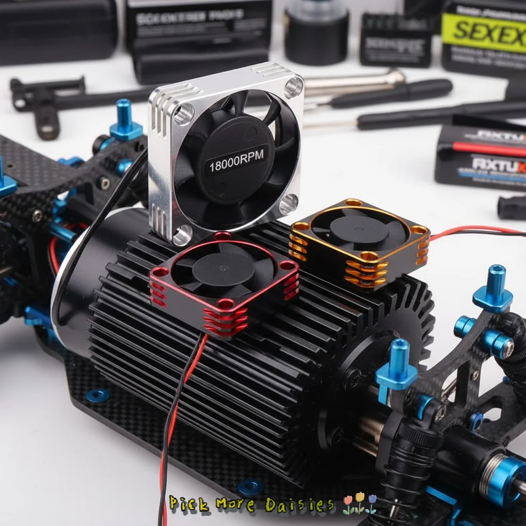 

RC Car Heat Dissipation Cooling Fans 18000RPM 3010 4010 Alloy Cooling Fan For Brushless Motor