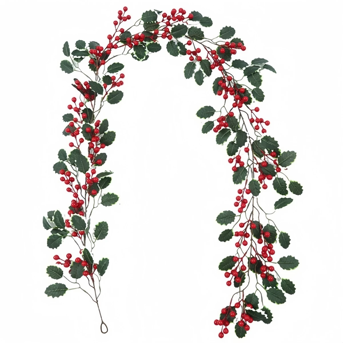 200cm Christmas Garland Red Berry Vine Artificial Plants DIY Hanging Wreath Xmas Tree Home Decoration Wedding Ornaments