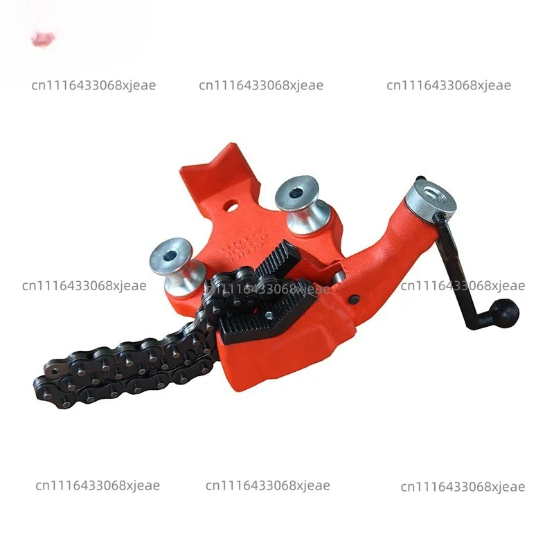 Tripod Pipe Chain Vise 6in Capacity Foldable Steel Legs Rubber Mounts Bib Tri-Stand Bench Vice For Cuttingt Copper Pipes