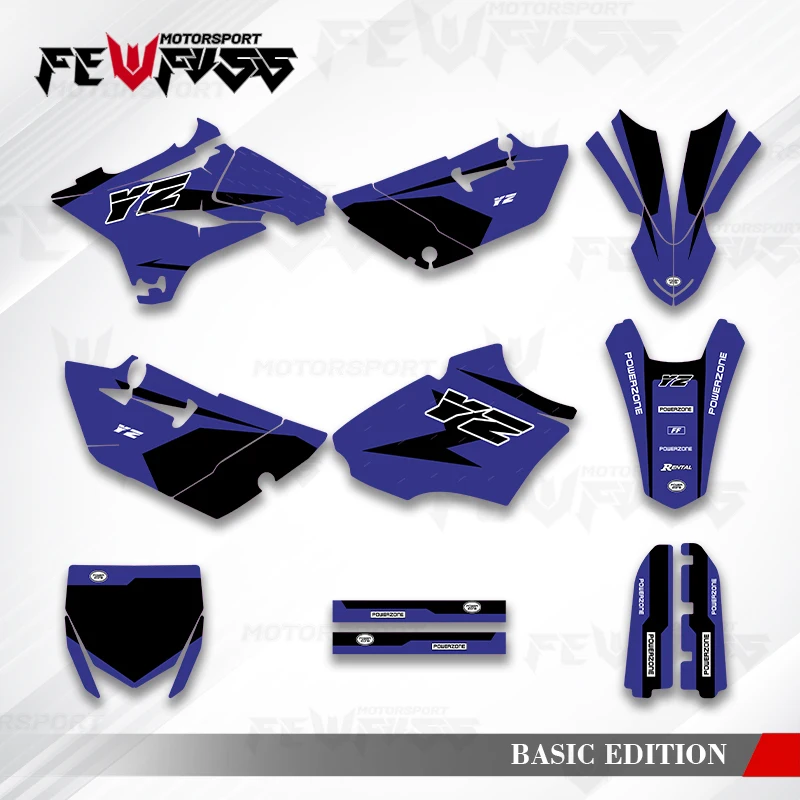 

Графические наклейки Fewfuss, наклейки для мотоцикла, фон на заказ для Yamaha YZ85 YZ 85 2015 2016 2017 2018 2019 2020 2021