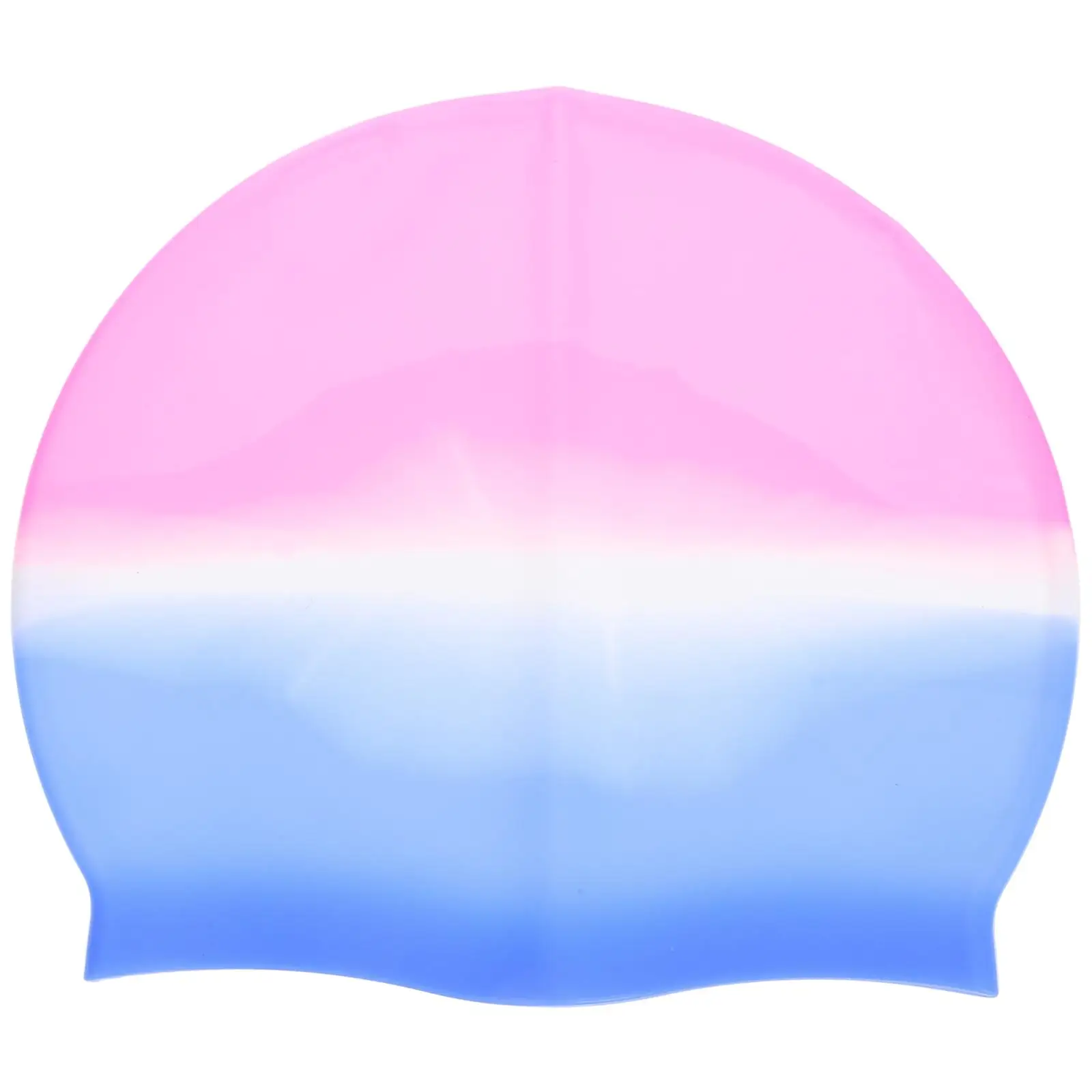 

Silicone Swim Cap for Kids Women Comfortable Waterproof Hair Swim Hats 2Pcs Gradient Long Hair Swimming Caps