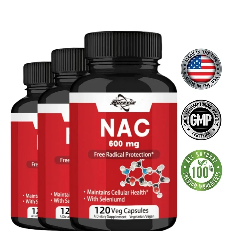 Purevia Suplemento Nac De 600mg, Promueve La Salud Celular, Aumenta La Inmunidad, Soporte De La Piel