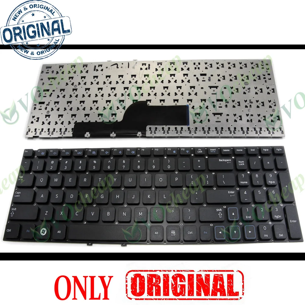 New Laptop Keyboard for Samsung 300E5A NP300E5A 305E5A 300V5A 305V5A 300E5C 305E5C without Frame Black US Version - 9Z.N5QSN.301