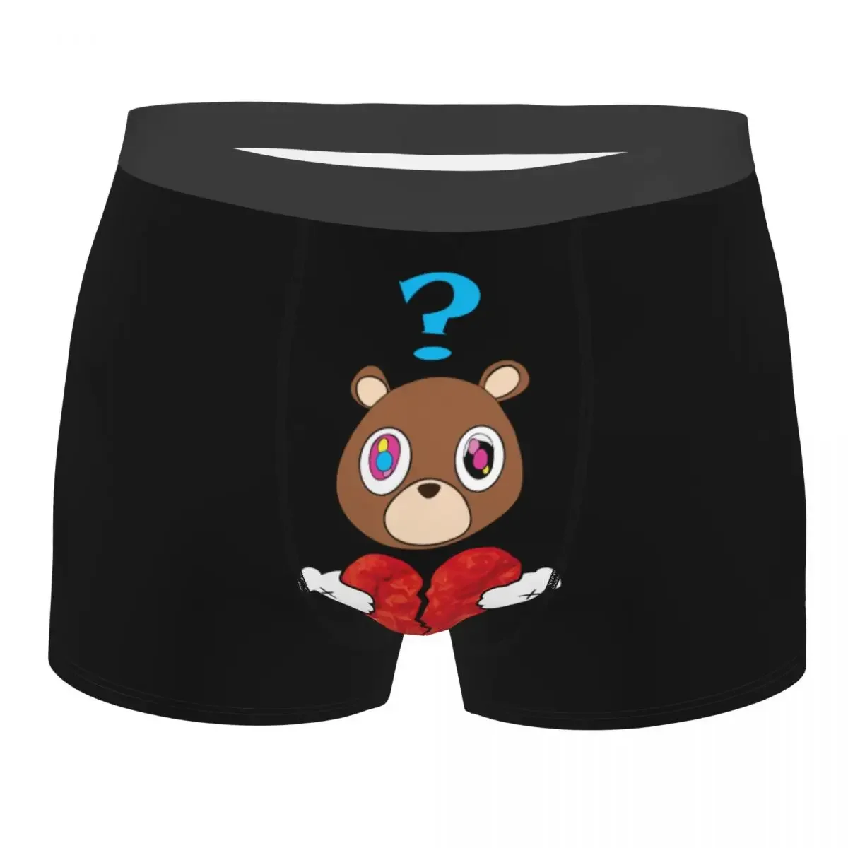 Custom Bear Heart Break Boxers Shorts Men Briefs Underwear Fashion Underpants