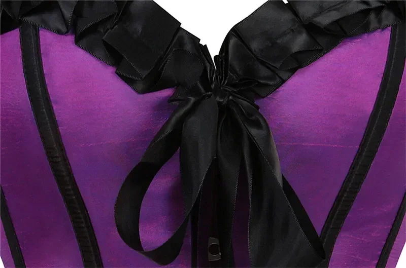 Corset Bustier Sexy Baleiné en Satin à Lacets – photo 6