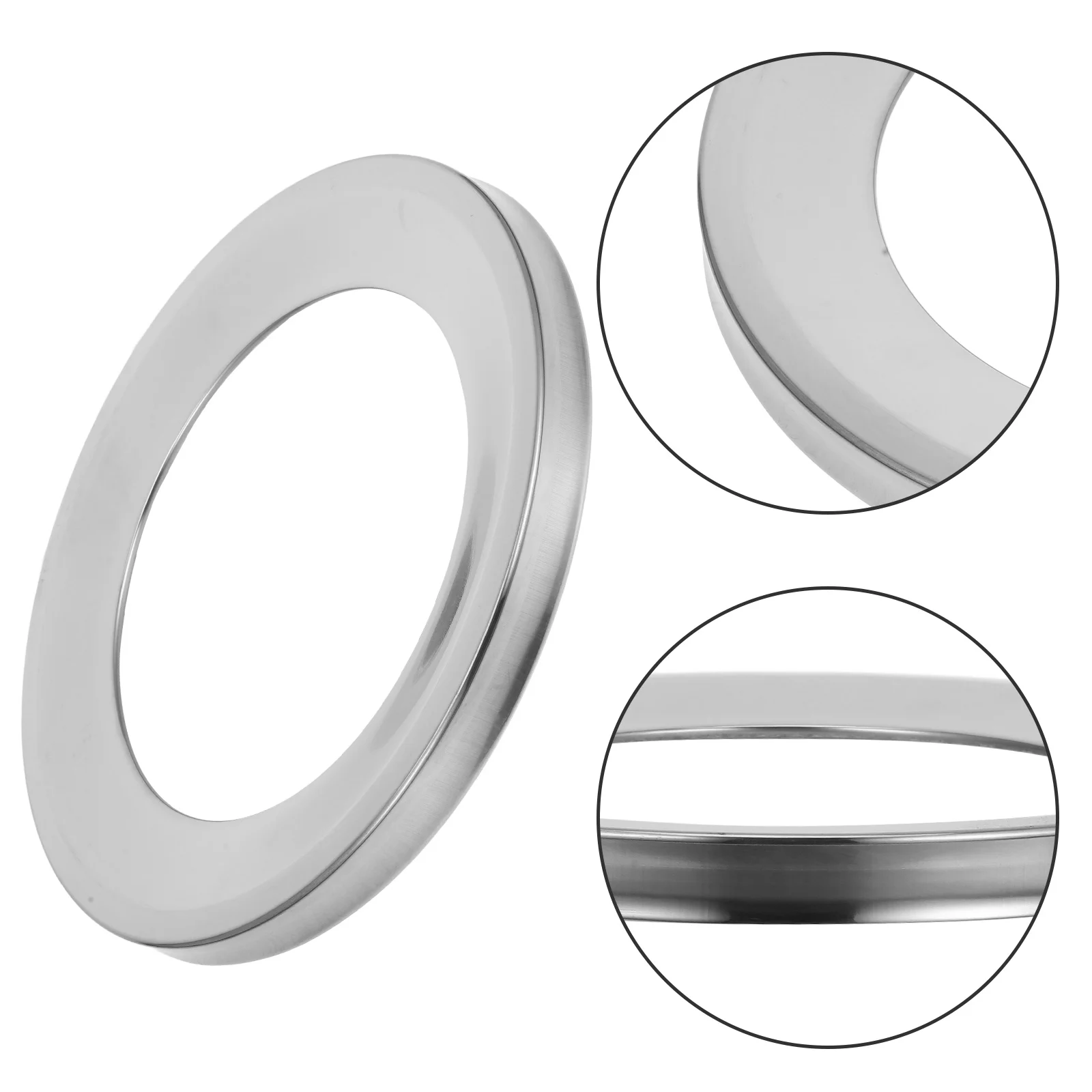 

Stainless Steel Trash Can Covers Metal Chute Lid Replacement Garbage Bin Tops Kitchen Bathroom Waste Containers