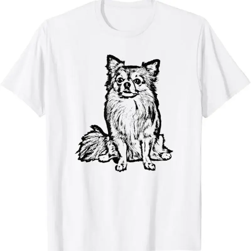 Chihuahua Long Hair Dog Lover Black For T Shir T shirt