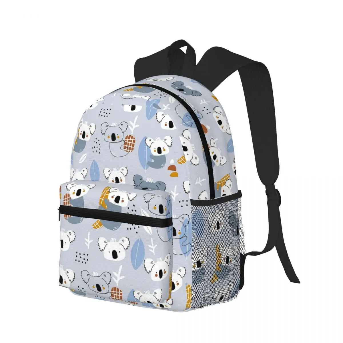 Cute Cartoon Koala Animal Print  Student Backpack School Bag Hiking Travel Daypack for Men Women Bookbag Shoulder Bags