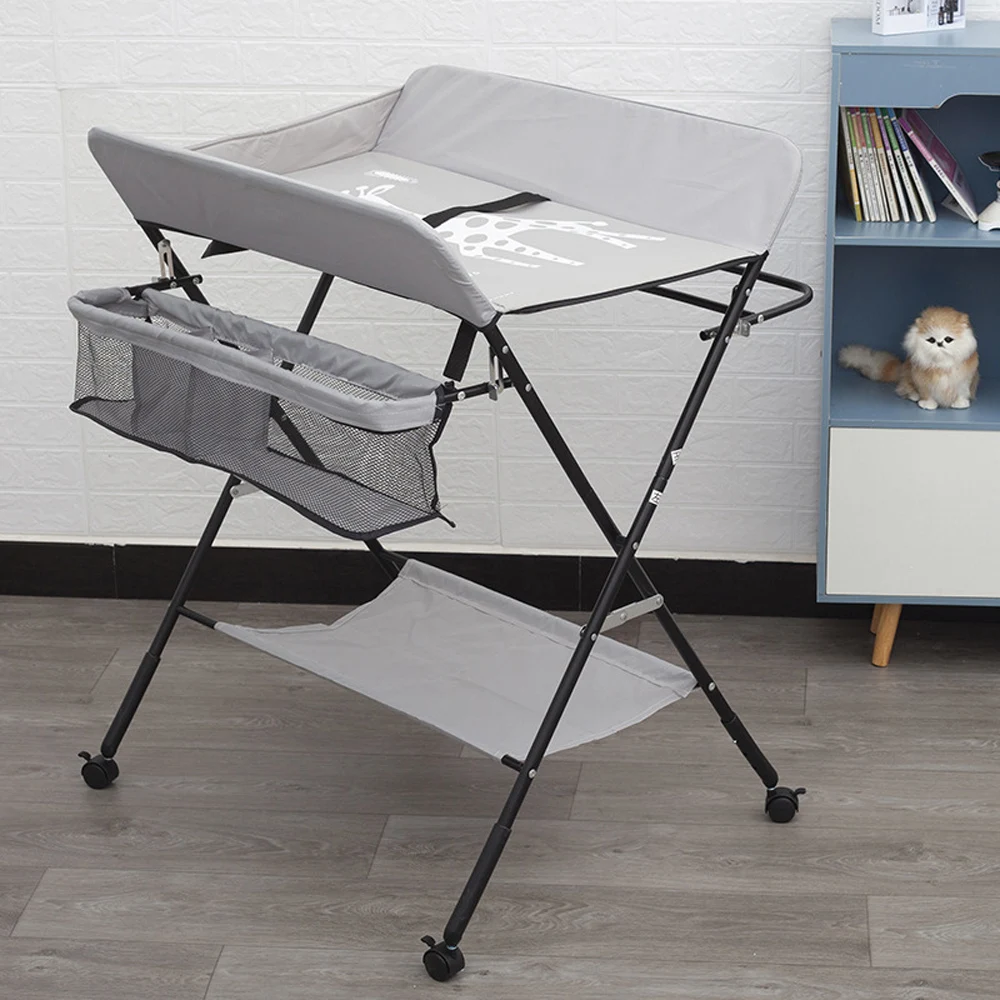 AnGku Multifunctional Baby Crib Foldable Newborn Changing Table New Baby Care Table Baby Bassinet