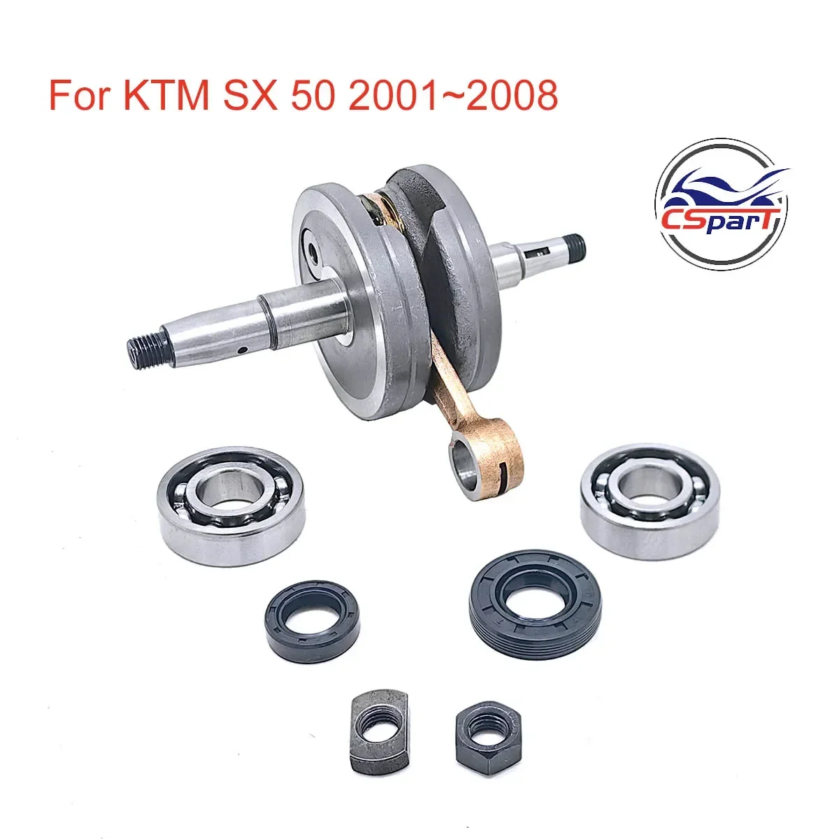 Crankshaft Bearing Seal Nut Rod Kit For KTM 50 65 50CC 65CC SX Pro Junior Senior Parts 2001~2008