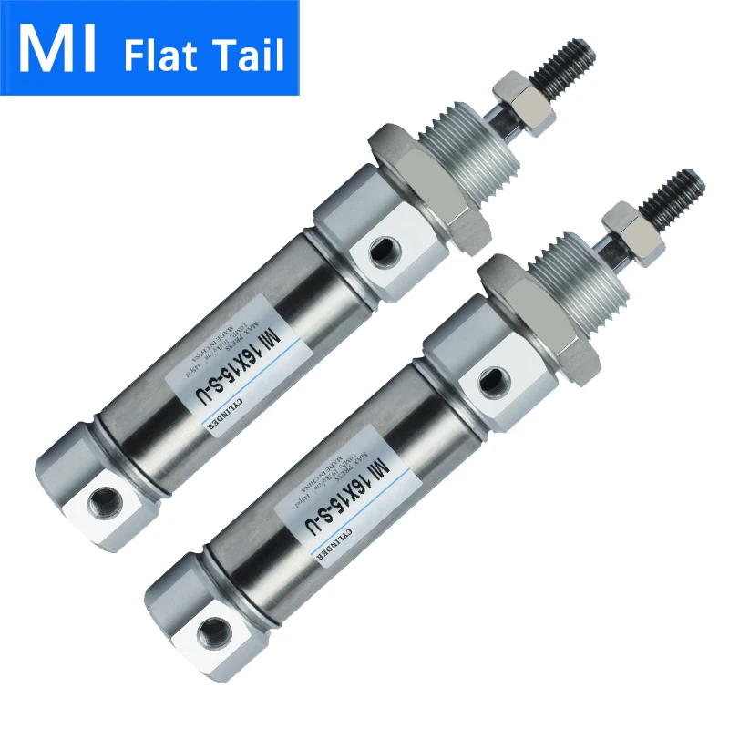 High Quality MI Small Pneumatic Cylinder Flat Tail Series MI10/12/16/20/25-30-40-50-100-200-S-U