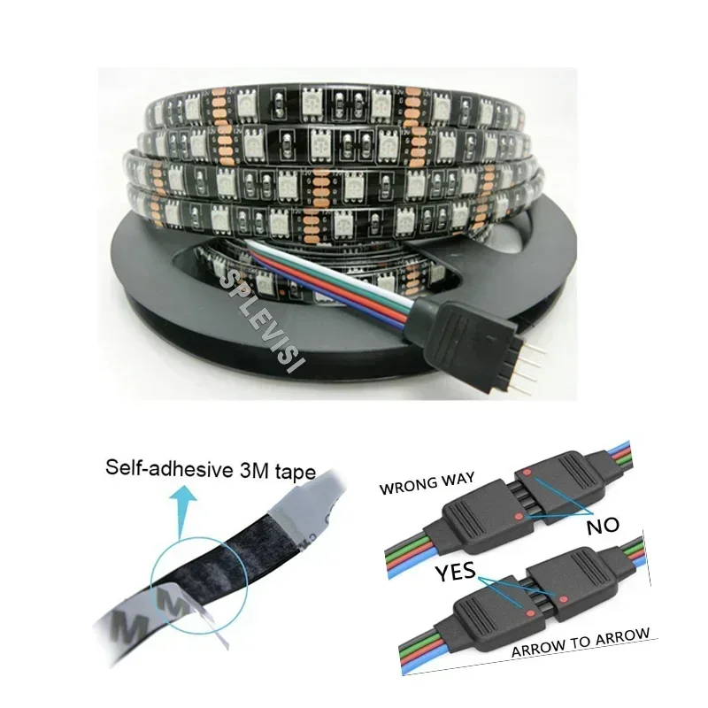 Zdalnie Sterowane i Sterowane Aplikacją RGB Wielokolorowe LED-owe Listwy Świetlne do Łodzi Pontonowych, Morskie, DC12V, do Łodzi Wiosłowych, Jon Boat, Bass Boat, Łodzi Żaglowych, Kajaków, Lampki Akcentujące, Lampki Ozdobne, Lampki Ułatwiające Widzenie