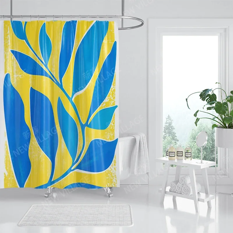 Waterproof fabric shower curtains Bathroom curtain accessories 180x200 Bath curtain for shower 240*200 nordic boho decoration