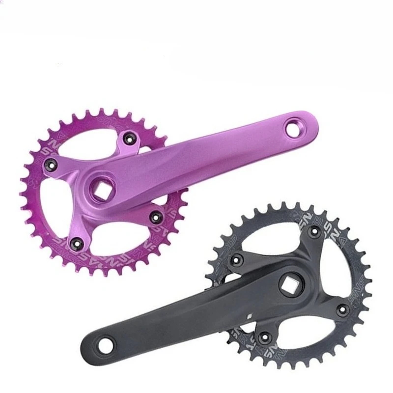 

Mountain bike square hole crank tooth plate 104BCD positive and negative tooth single disc modification 9/10/11 speed