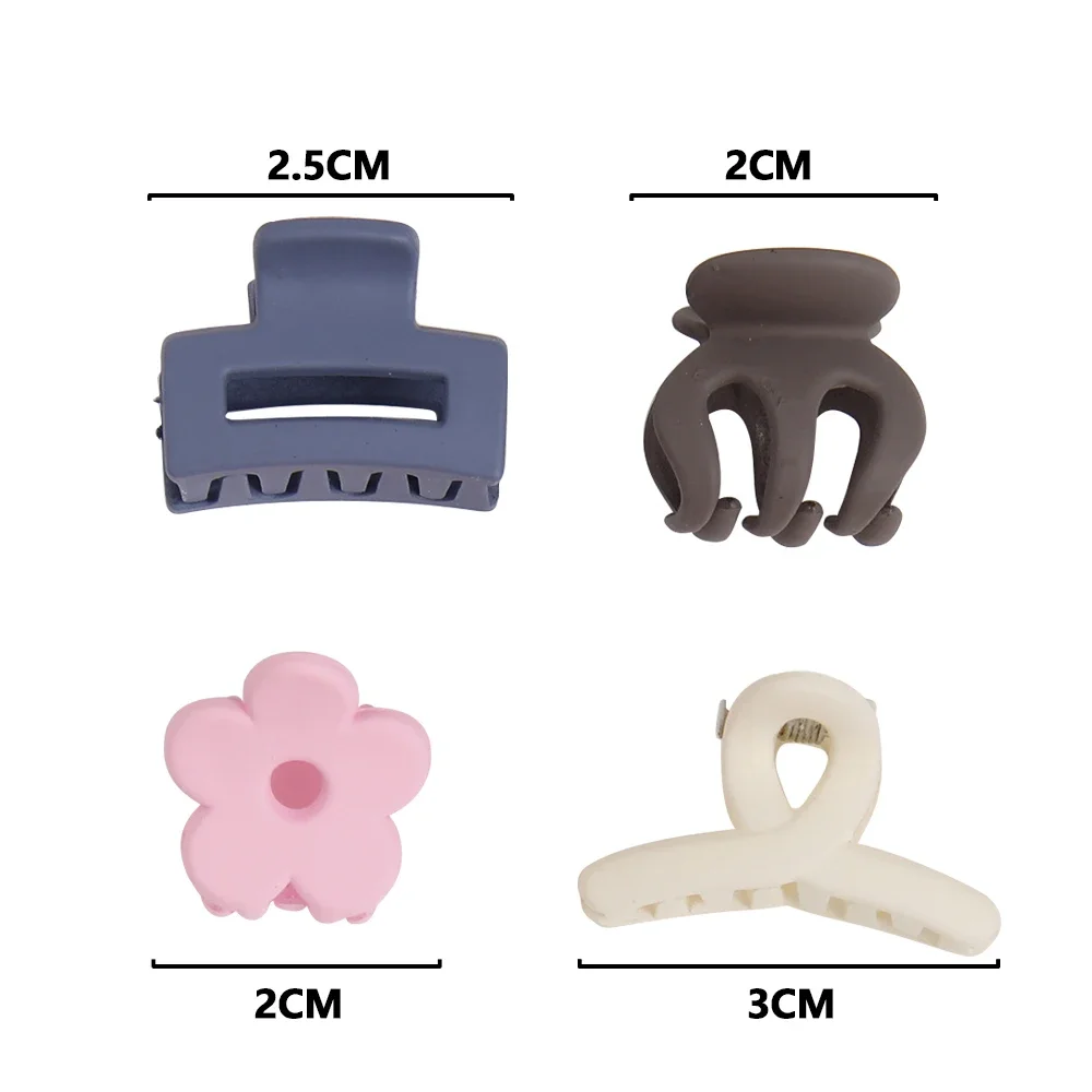 Cwllrn Matte Mini Kawaii Black Hair Claw Clips Barrettes Women Girls Hair Styling Hairgrips Hairclip Clamp Kids Hair Accessorie