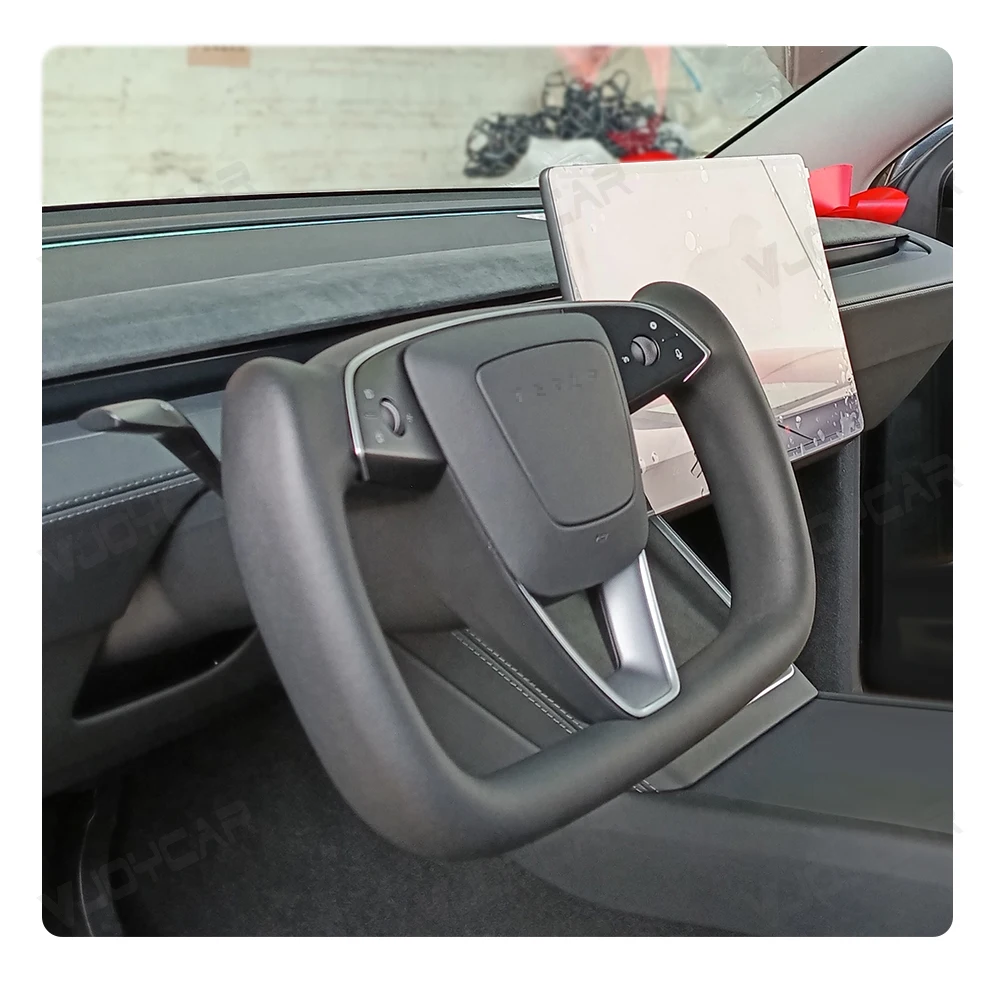 Modell YL Yoke-Lenkrad für Neues Model Y Juniper Beheizbares Yoke-Lenkrad für Tesla Personalisiertes Renn-Lederlenkrad Maßgefertigter Zubehörteil – Detail 23