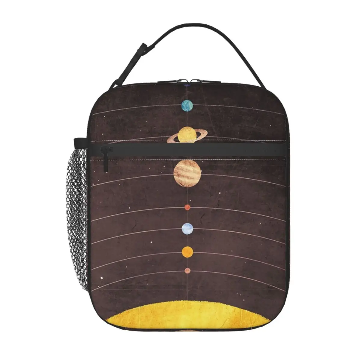 Solar System Insulated Lunch Bag for Women Children Leakproof Food Boxes Thermal Lunch Box Tote