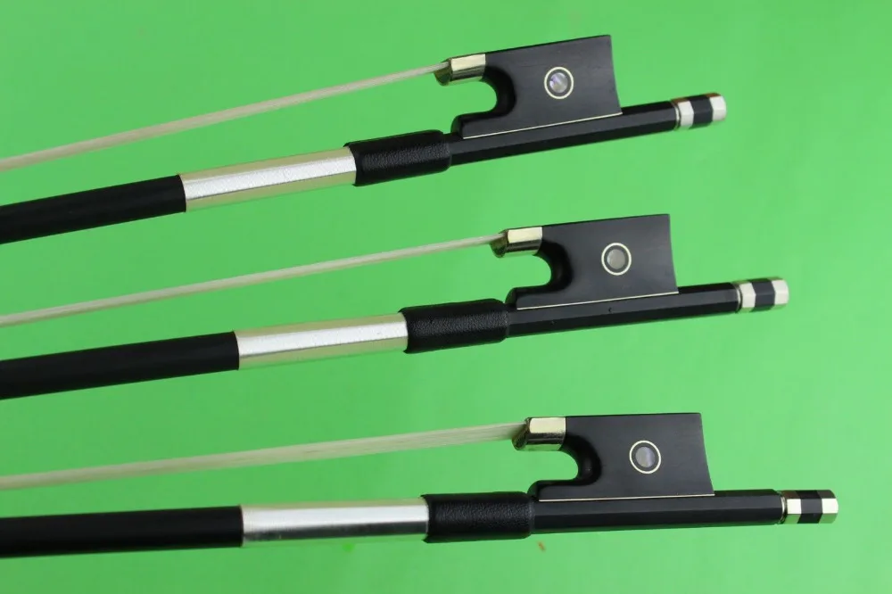 1 pc New black Carbon fiber Violin Bow 4/4 size very nice, Violin Parts