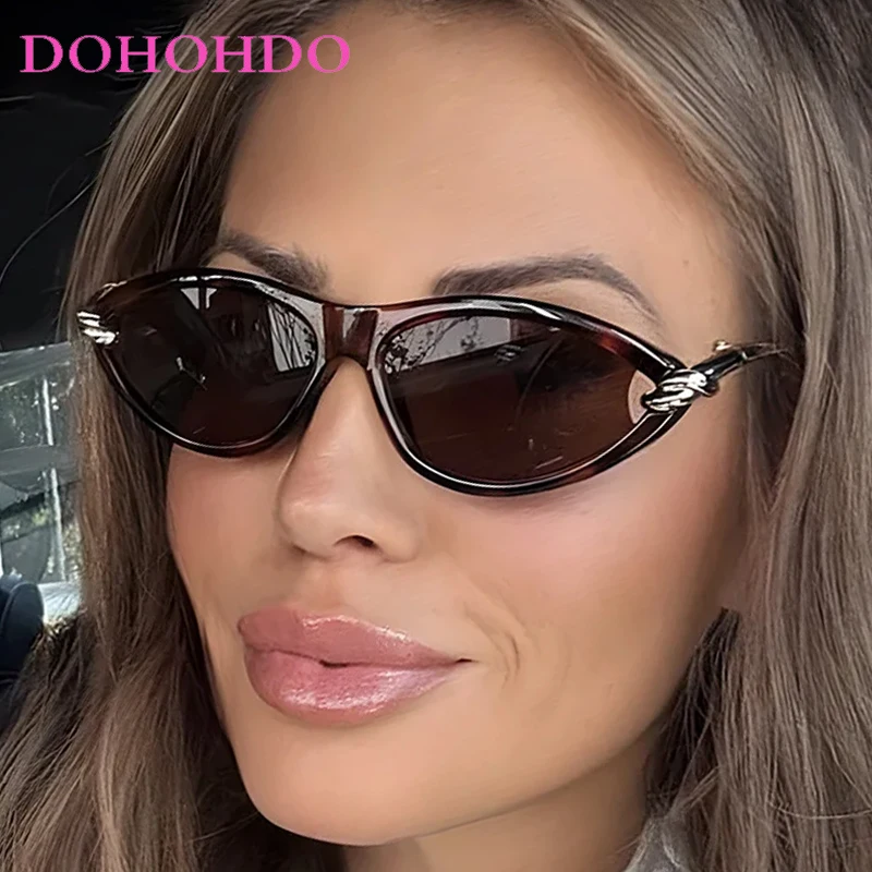 

Luxury Designer Sunglass New Trendy Popular Metal Small Cat Eye Women Men Sunglasses Driving Shades Travel Eyewear Unisex UV400