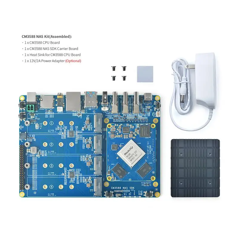 To CM3588 ARM board Powered by RK3588 4GB/8GB/16GB RAM + 0GB/64GB ROM HDMI In/Out Support 4K/8K Development board