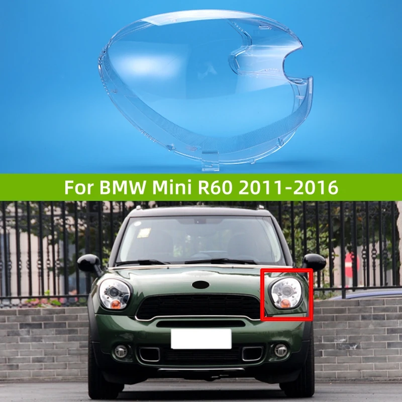 For BMW Mini R60 2011 2012 2013 2014 2015 2016 Car Front Headlight Headlamp Lens Cover Lamp Shade Casing
