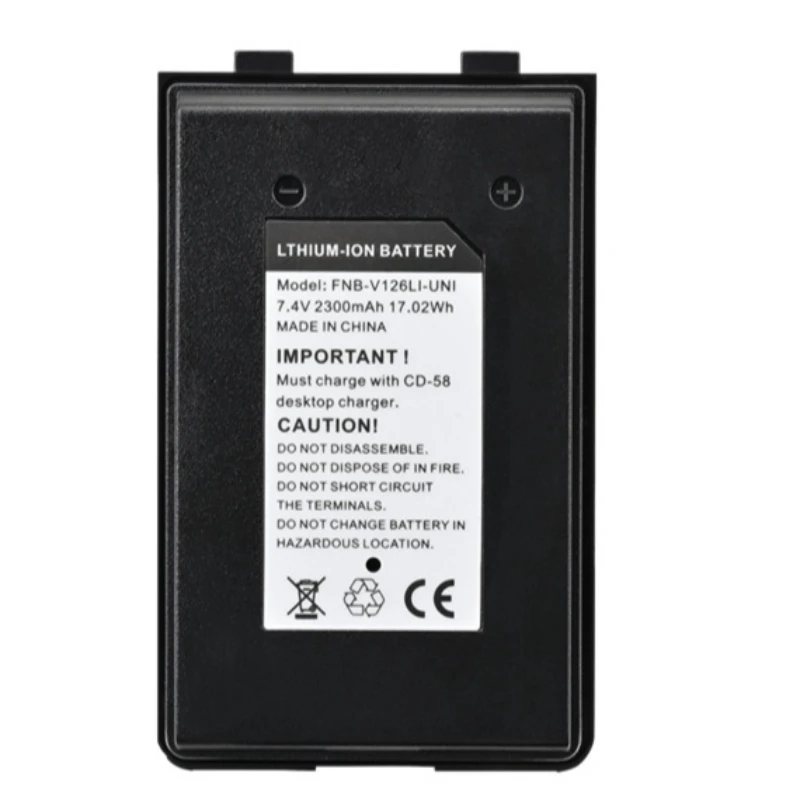 FNB-V126LI-UNI 7.4V 17.02Wh 2300mAh Battery for Vertex Standard VX-160 VX-180 VX-414 VX-417 High Quality Walkie-talkie Battery