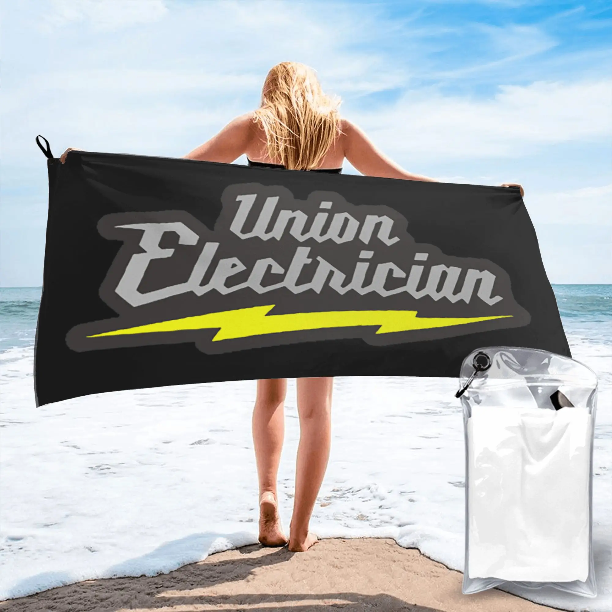 

Пляжное полотенце Union Electrician из мягкой микрофибры, быстросохнущее, впитывающее, для йоги