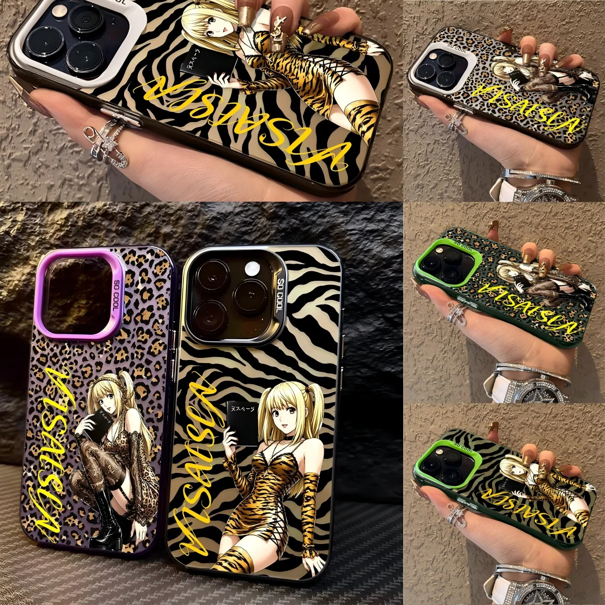 Misas Leopard Print Phone Case for Samsung Galaxy S26 S25 S24 S23 S22 S21 S20 Note20 FE Ultra Edge Plus 4G 5G Anti Fall Matte