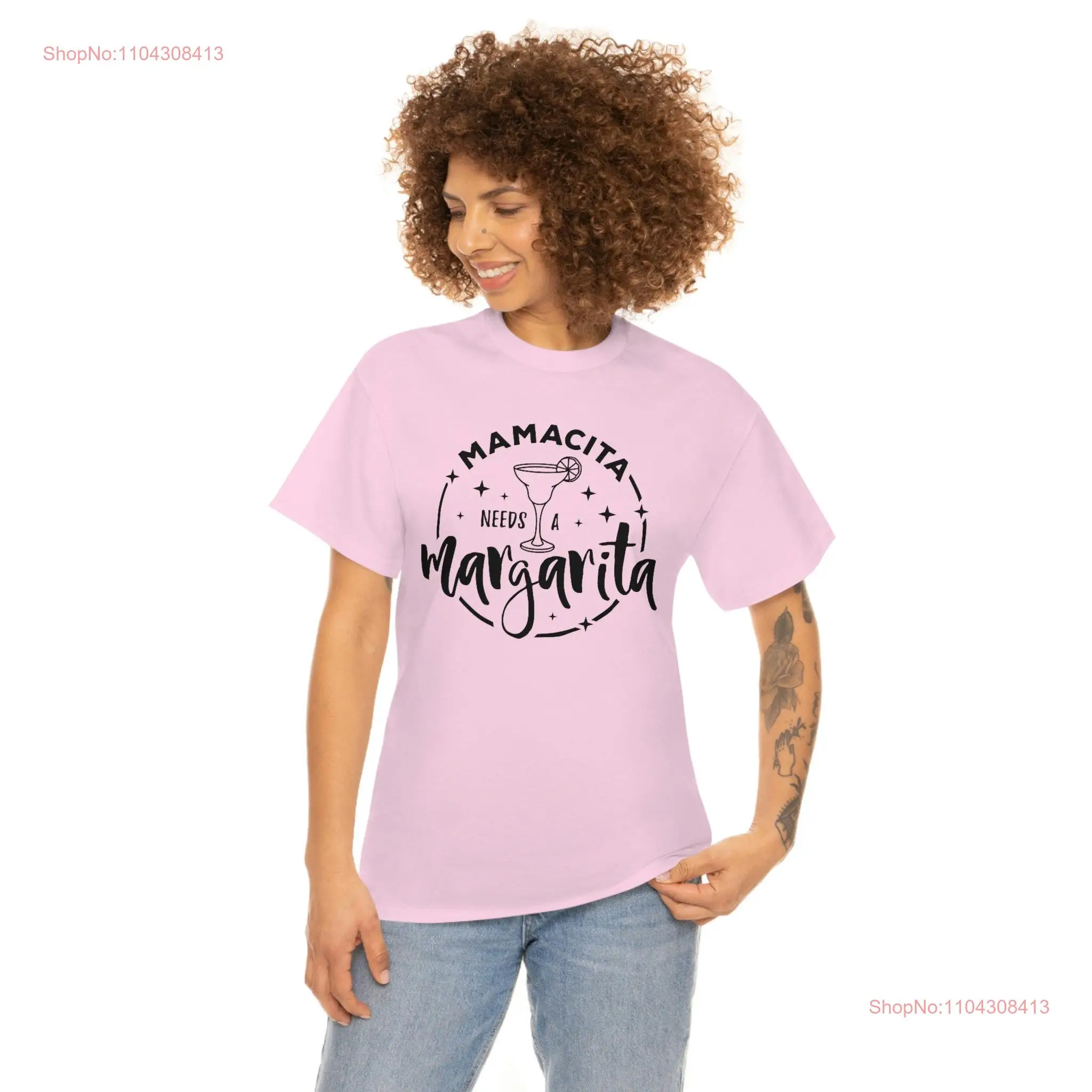 Mamacita Heavy Cotton T Shirt long or short sleeves