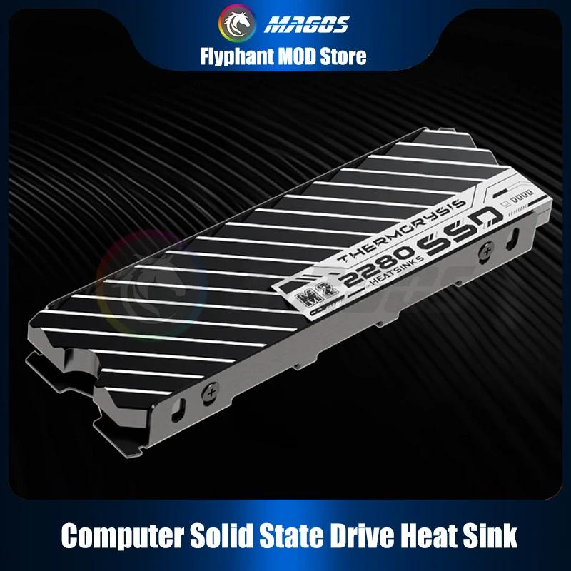 

Минималистичный радиатор M.2 SSD, 2280 NVME NGFF SSD, полностью алюминиевый радиатор-кулер с термосиликоновой прокладкой, VC006